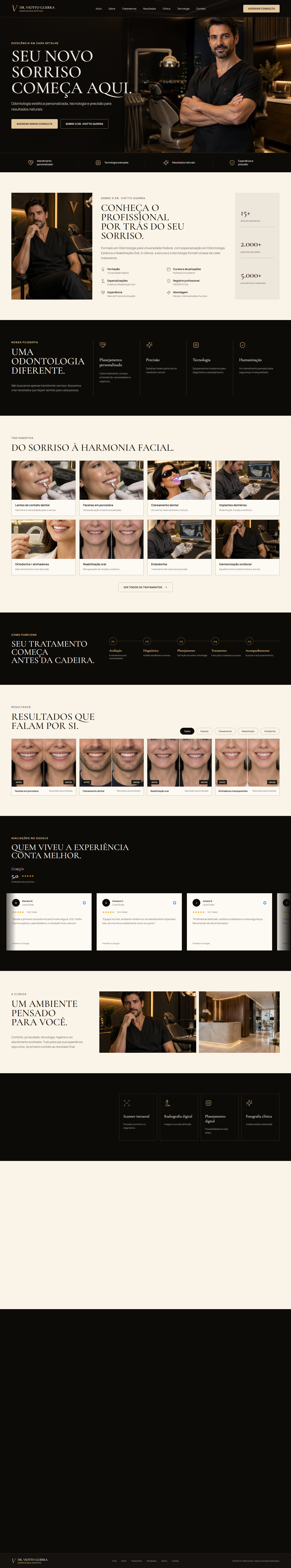 Página completa do site Dr. Viotto Guerra